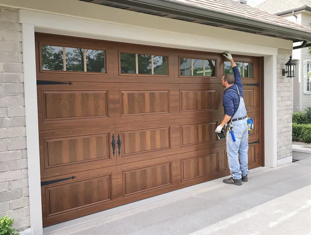 Custom garage door showcase by Fairhaven Garage Door Repair in Fairhaven
