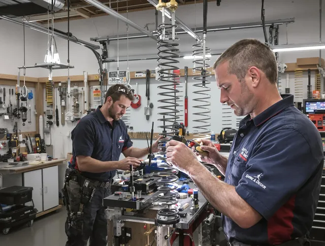 Garage door spring repair service by Fairhaven Garage Door Repair in Fairhaven